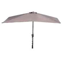 EUQKKWLOY Outdoor Market Umbrella, Rectangular Garden Parasol, Beach Shade Canopy, Wall-Mounted Patio Umbrella, Beige 250x130cm, UV Protection, Easy Setup, Perfect for Terrace and Garden