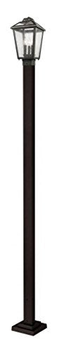 Oil Rubbed Bronze Bayland 3 Light Outdoor Post Light - Post Included