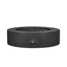 BBQGuys Signature La Valle 43-Inch Round Propane Fire Table - Carbon - 1593LP-CBN