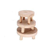NSUQOA JSEIAJB Bonsai Flower Pot Shelf Base Plant Stand Wooden Holder Garden Stool Succulent Display Balcony Standing Indoor Outdoor(L)