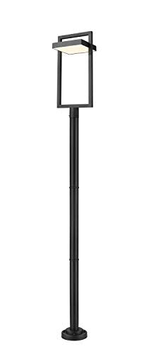 Z-Lite 1 Light Outdoor Post Mounted Fixture 566PHXLR-567P-BK-LED, Black