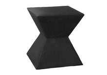 Seeheool Modern Outdoor Side Table with Magnesium Oxide for Patio Backyard Garden Pool Porch Lawn 22.25" x 22.25" x 24.75" Black