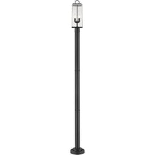 Z-Lite 592PHMR-567P-BK Sana Outdoor Post, 2-Light 120 Total Watts, Black