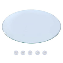 Pealihuy Garden Outdoor Table Top,for Office Desk, Tempered Glass Round,Negotiation Table, Dining Table - Round Glass Table Top Replacement,Good Glossiness,Glass Table Protector(70cm(28 in))