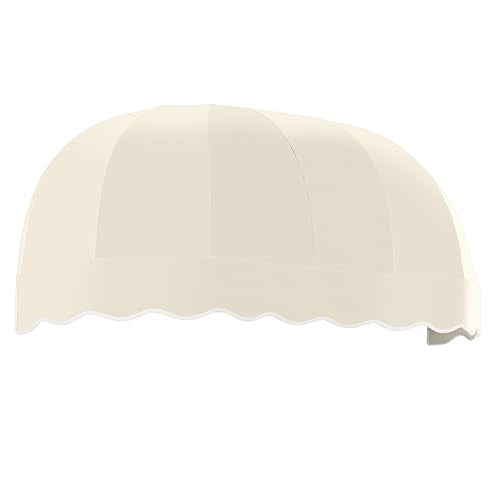 Awntech 6' Chicago (76.5"-33.25"-26.25") Elongated Dome Fixed Awning, Linen