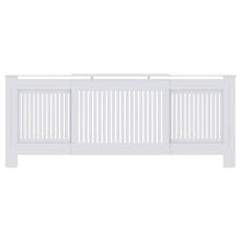 Engineered Wood Radiator Cover 2 Pack White 80.71 x 8.07 x 32.09 in