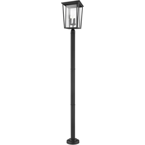 Z-Lite 3 Light Outdoor Post Mounted Fixture Black