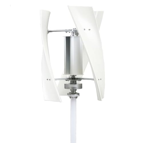 Pnpaea Wind Turbine Kit Household Generator Vertical Axis Permanent Magnetic Levitation Generator with MPPT Controller Easy to Install Wind Generator WhiteB-200W
