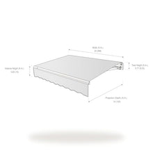 Awntech 24' Maui Manual (24' x 10') Retractable Patio Awning, Black