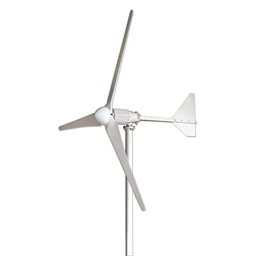 TQQEPOOL Wind Turbine Generator Kit 200W 12V Wind Turbine Motor 3 Blades Wind Power Generator for Home Marine Industrial Energy(Not Included Mast)