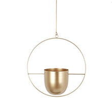 A1DFDFGOQSFG Iron Hanging Flower Pot Decorative Swinging Flower Basket Wall Hanging Flower Pot Decorative Hanging Basket Wall Mount for Home (Size : C) ()