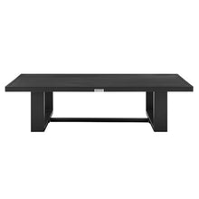 Armen Living Alegria Aluminum Outdoor Coffee Table in Black