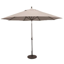 Galtech International Deluxe Auto Tilt 11 Foot Round Market Umbrella Taupe
