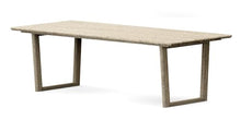WholesaleTeak 8 Seats 9 Pcs Grade-A Weathered Teak Wood Dining Set: 98" SEMA Rectangle Table and 8 Robas Arm Chairs #11Ro3308