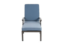 Blue Cast Aluminum Outdoor Relaxation Chair - Adjustable, Portable, and Built to Last