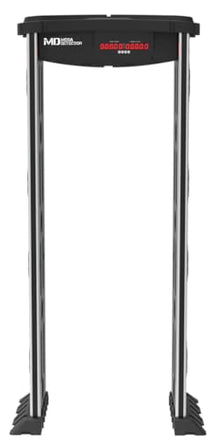 Walk Through Metal Detector, MegaDetector® 6-Zone IP65 Outdoor Black Gate