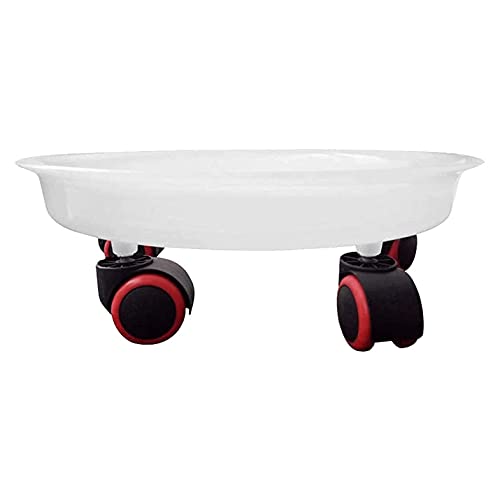 GUANKAOBING Plant Flower Pot Mover 4 Wheels Heavy Planter Flowers Pot Mover Trolley Plate Stand Holder Garden Decor Tray Garden Tools (Size : L) ()