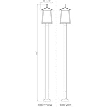 Z-Lite Rainer 5 Light 120" Tall Post Light Black