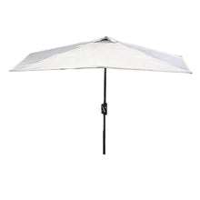 EUQKKWLOY Outdoor Market Umbrella, Rectangular Garden Parasol, Beach Shade Canopy, Wall-Mounted Patio Umbrella, Beige 250x130cm, UV Protection, Easy Setup, Perfect for Terrace and Garden