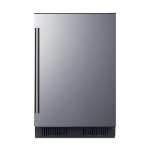 Summit 21” Refrigerator, Outdoor, 3.5 cu.ft. Capacity, ADA Compliant, Undercounter, Built-in Ready, Stainless Steel - SPR621OSLHD (Left Handed Door Swing)