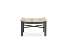 Winston Jasper Ottoman Textured Pewter Frame Finish/Beechwood Weave