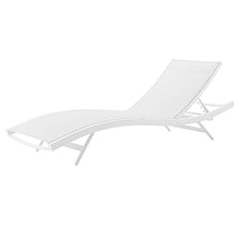 America Luxury - Outdoor Lounge Chair Chaise Set of 2 Aluminum Metal White