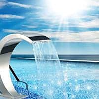Stainless Steel Waterfall Fountain Pool Fountain for In Ground Pools Garden Outdoor Pond Water Ponds