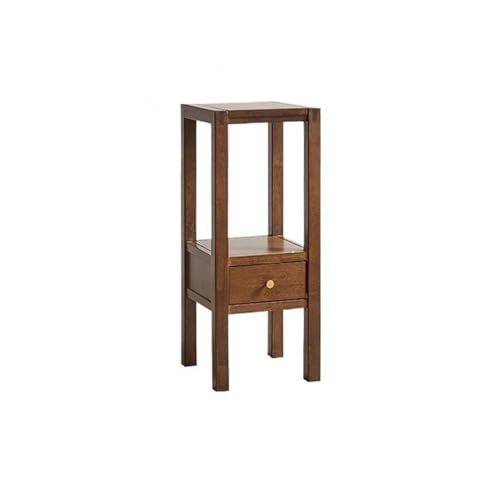 WOAITIANTIAN Vase Stand Multiple Wood Plant Stand with Drawers, Indoor Outdoor Walnut Colour Bonsai Base