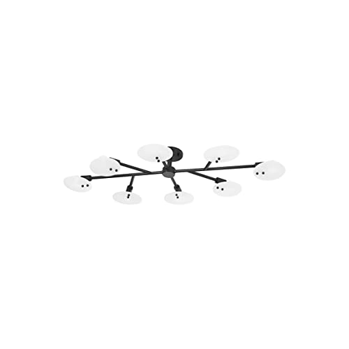 Mitzi H428608-OB Giselle - 8 Light Semi Flush 6.5 inches Tall and 48 inches Wide - Old Bronze