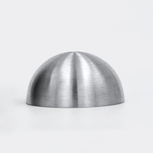 YDJIANCAI 1 Pcs Silver Brushed Stainless Steel Half Sphere Gazing Ball – Hollow Hemisphere for Garden Gate, Stair Handrails, and Shopping Mall Wall Decoration(Size:17.7in/45cm)