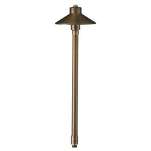 VOLT 15-Pack 12V Cast Brass Flat Hat Path Lights Bronze