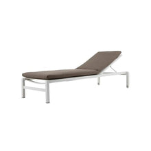 Pemberly Row Modern Aluminum Lounger Set, Gray/White Finish, 77" W x 31" D x 38" H, Stackable with Cushions, Durable Outdoor Patio Seating for Relaxation