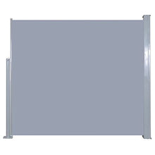 ZENIXXXX Retractable Side Awning Shade 120 X 300 Cm Grey Garden Side Awnings