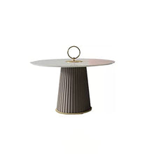 DIEYPOL Coffee Table Coffee Table Living Room Home Round Size Simple Coffee Table Living Room Rock Board Combination Furniture Mesa para Centro De Sala(C)