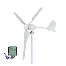 JCKJEDAT Wind Turbine Generator Kit 3000W Low Noise Horizontal Turbine 12V/24V/48V Wind Power Generator for Hybrid Solar Wind System Industrial Energy(with MPPT Controlle,12V)
