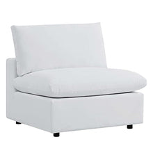 Modway Commix Outdoor Patio Sunbrella® Sectional Sofa Armless Chair in White