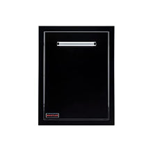 WHISTLER Pull Out Drawer Trash Can for Outdoor Kitchen Patio BBQ Grill Island,16.5×22×22 inches,Black