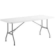 PRO&Family 10 Pack! 30" x 72" White Plastic Folding Table. Folding Desk Bar Table Coffee Table Folding Camping Table Outdoor Bar Portable Table Foldable Table Bistro Table