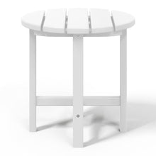WestinTrends Dylan Outdoor Adirondack Chair with Ottoman and Side Table 5-Piece Set White