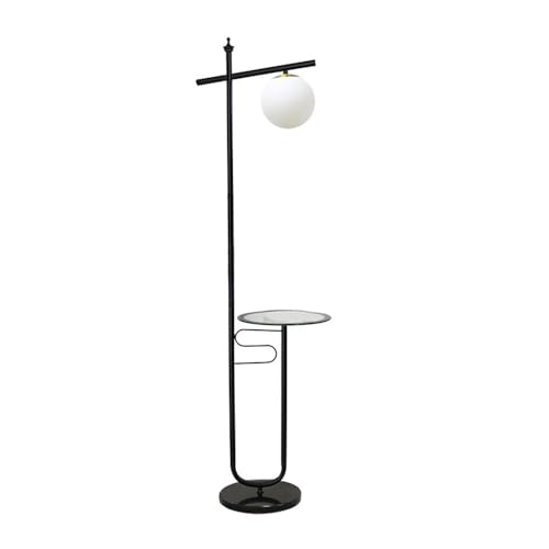 LUYOUBOZHU Floor Lamp Adjustable Floor Lamps with Tray, Tall Standing lamp for Bedroom Home Decor for Office Cafe Den Living Room Bedroom(Black)