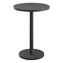 Modway Tahoe 31 Inch Round Outdoor Patio Bar Height Table in Gray