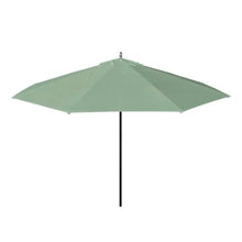 OROTLECT 11 Foot Black Aluminum Patio Umbrella With Fiberglass Ribs And Pulley Lift In