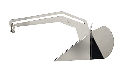 SEACHOICE Escape Plow Anchor 20 lbs Stainless Steel for Boats 28-33 Ft