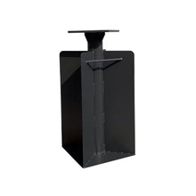 OROTLECT 10' Square Cantilever Umbrella With Crank Lift Counter With Base In Ground,Gray