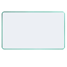 Tempered Glass Table Top, Glass Table Top, Thick Tempered Glass Table Top, Tempered Glass Table Top, Flat Tempered Glass Table Top, Glass Dining Table, with Flat Polished Edge ( Size : 100x60cm )