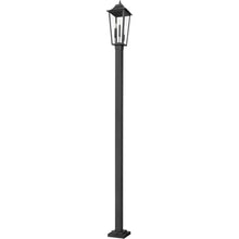 Z-Lite Gannon 3 Light 120" Tall Post Light Black
