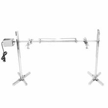 Stainless Steel Big Grill Rotisserie Spit Roaster Rod Charcoal BBQ Pig 15W Motor