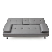 YWMLFZ Leather Multifunctional Folding Sofa Bed for Office with Coffee Table for Outdoor Backyard Gardens