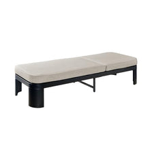 Christopher Knight Home Tidi Acacia Wood Chaise Lounge Chair Outdoor Set of 4, Poolside Sun Lounger Recliner, Patio Outdoor Chaise Lounge with Cushions, Adjustable Single Lounge Sofa, Black+Beige