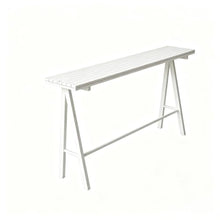 DKPLOE Outdoor Bar Table, 41.3in Bar Height Table All Weather Console Table for Balconies Gardens Courtyards and Poolside Areas Indoor Or Outdoor Use